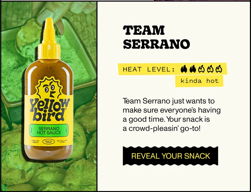 Team Serrano - Reveal Your Snack