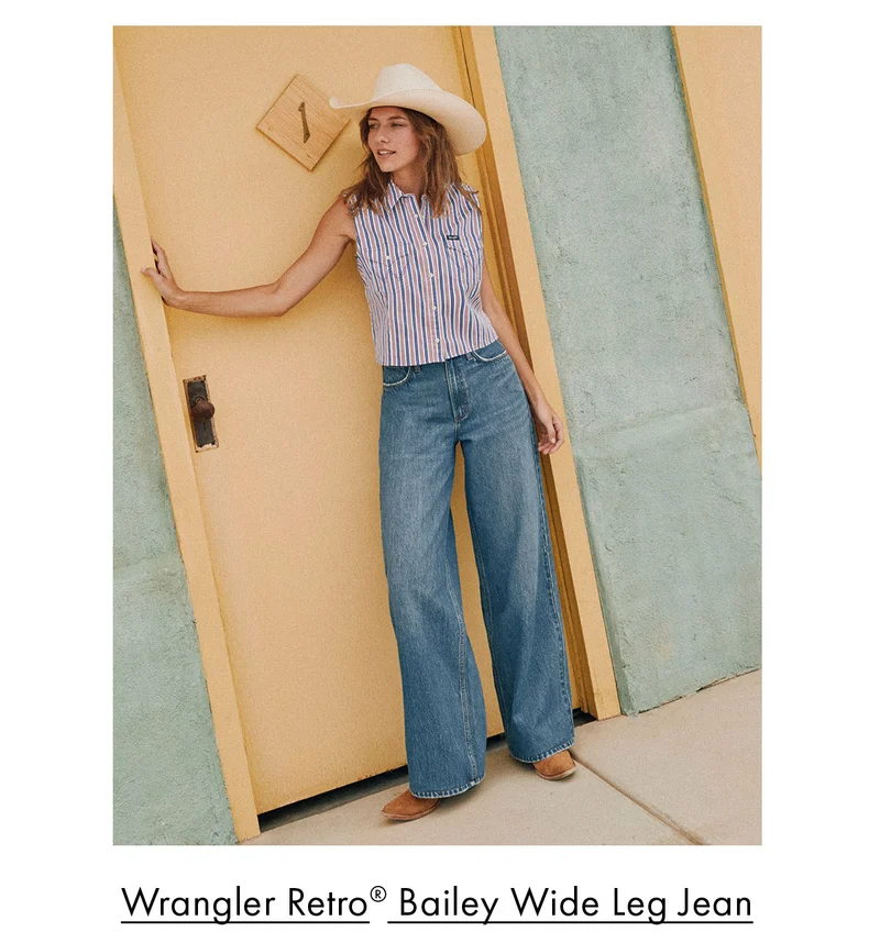 Wrangler Retro® Bailey Wide Leg Jean