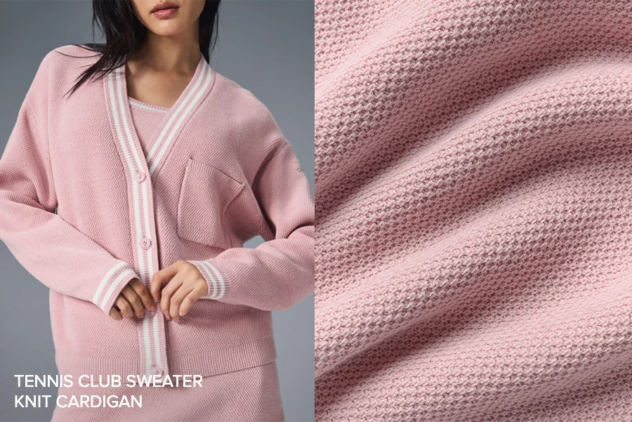 TENNIS CLUB SWEATER KNIT CARDIGAN