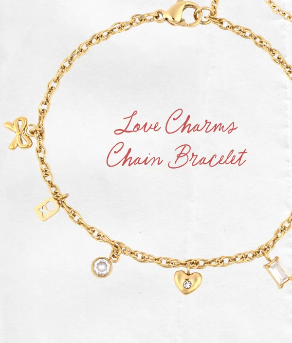 Love Charms Chain Bracelet