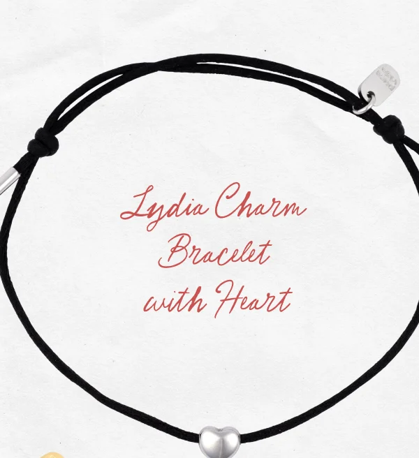Lydia Charm Bracelet with Heart