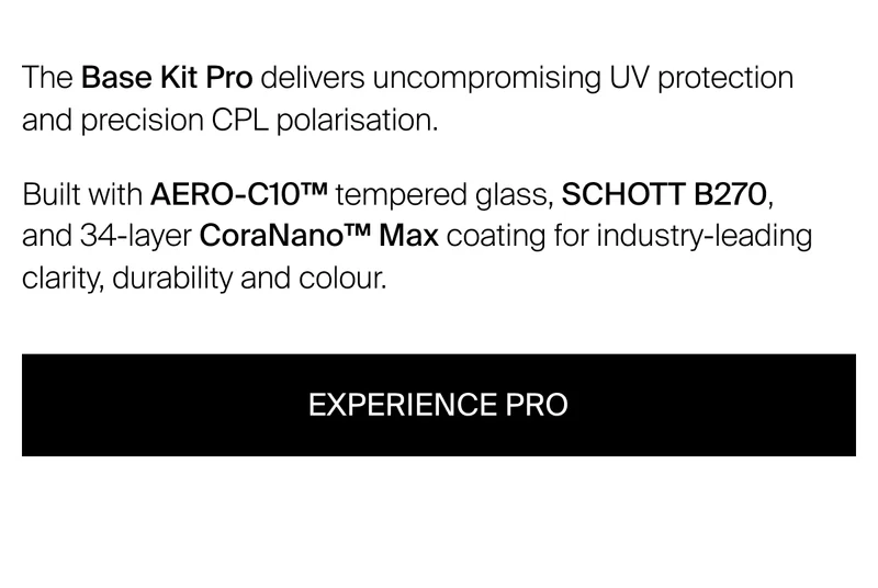 The Base Kit Pro delivers uncompromising UV protection and precision.