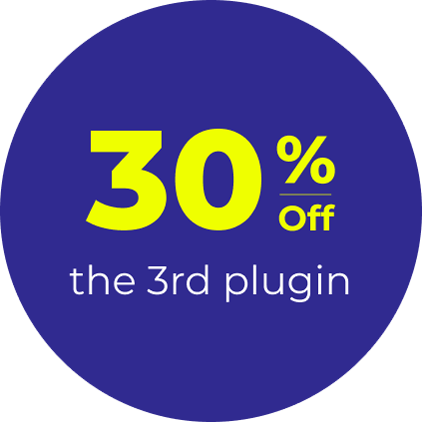 30% off the 3rd plugin