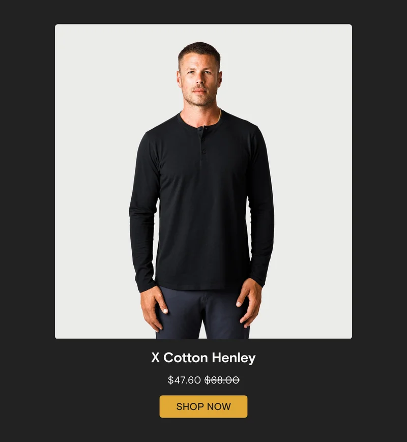 X Cotton Henley