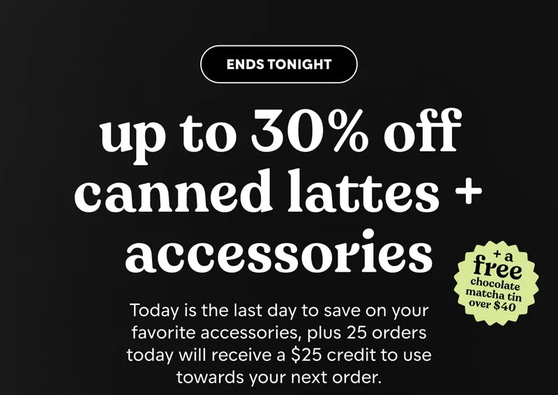 20% off all accessories and merch. shop now.