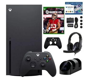 Xbox Series X 1TB Console with Madden NFL 25, Accessories Kit