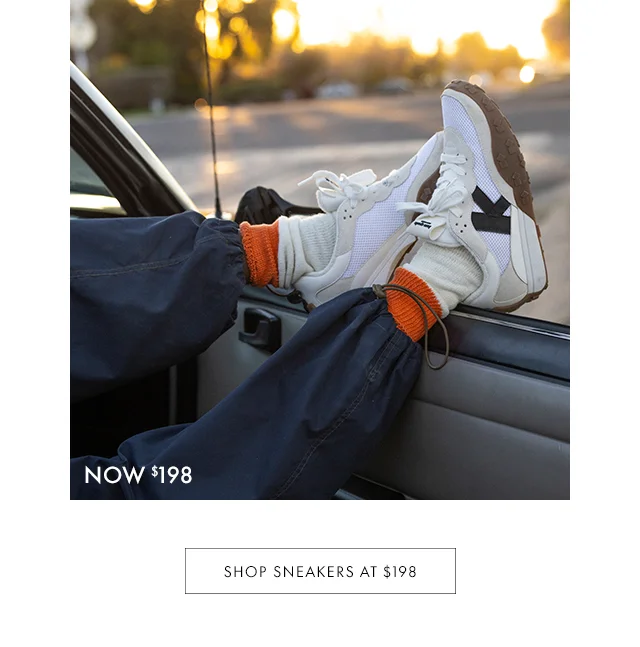 SHOP SNEAKERS AT $198