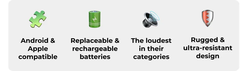 Combined features on the trackers