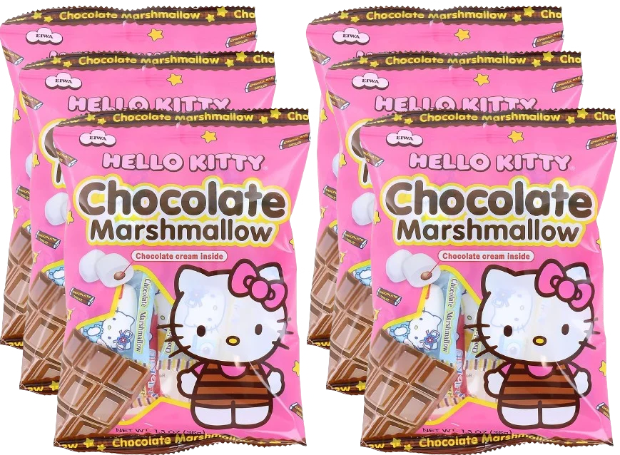 Image of Eiwa Hello Kitty Chocolate Marshmallow (6 Pack)