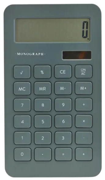 Image of Monograph Calculator Dusty Green