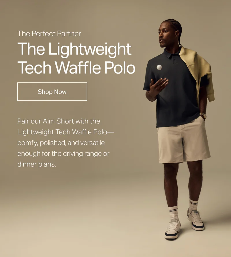 The Perfect Partner: The Lightweight Tech Waffle Polo