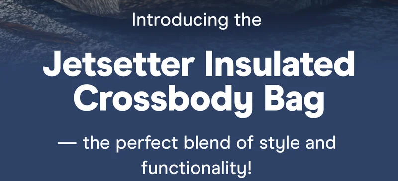 Introducing the BlendJet Insulated Crossbody Bag — the perfect blend of style and functionality!
