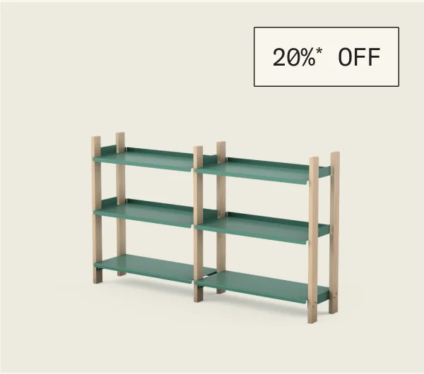 20%* off The Shelving System