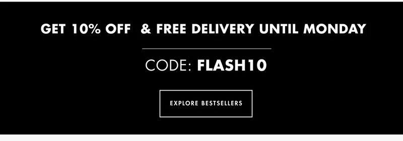 Save 10% until Monday! Code: FLASH10