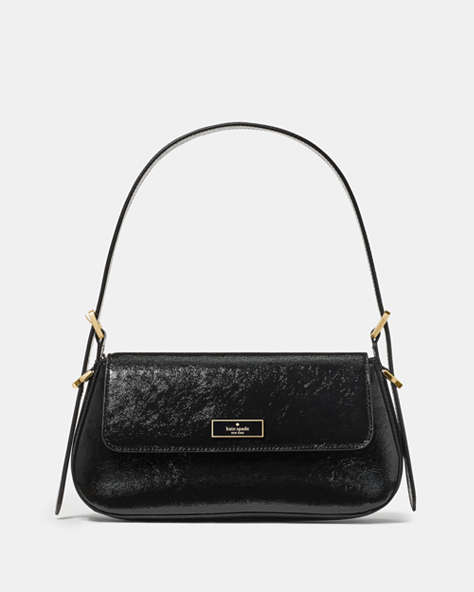 Bridget Crinkle Patent Small Flap Shoulder