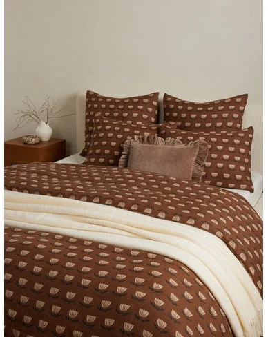 Janna European Flax Linen® Duvet Cover By Sarah Sherman Samuel-Brown / King/Cal King / Duvet Cover