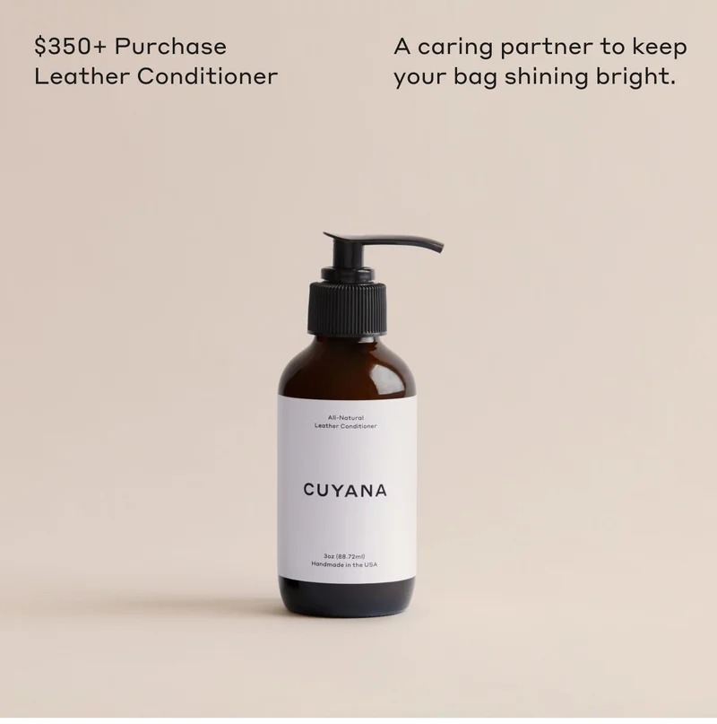 $350+ Purchase Leather Conditioner A caring partner to keep your bag shining bright.