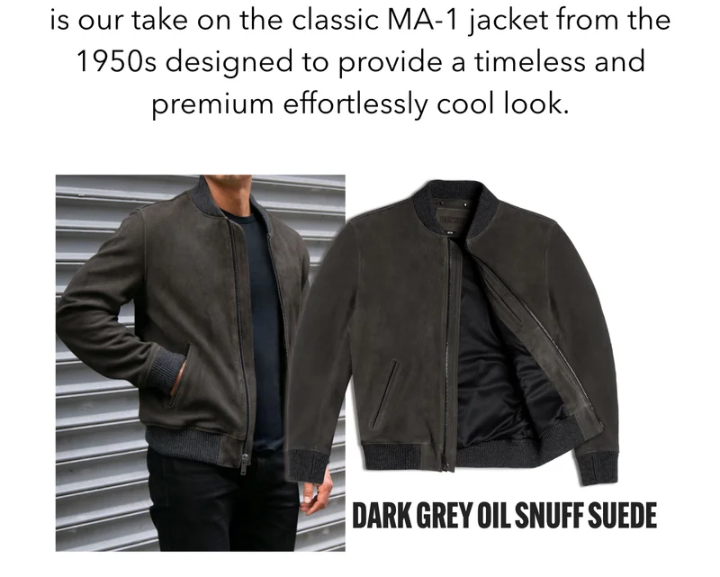 Dark Grey Oil Snuff Suede