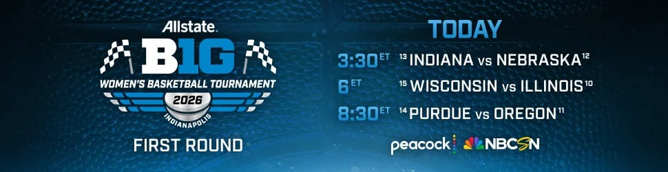 Big Ten Women's Basketbal Tournament Today on Peacock & NBCSN