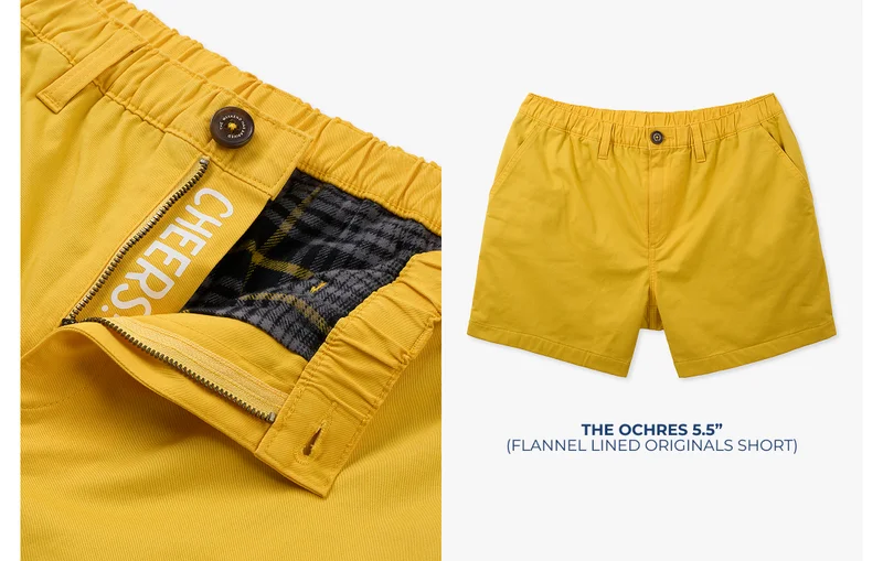 Flannel Lined Originals Short: The Ochres 5.5"