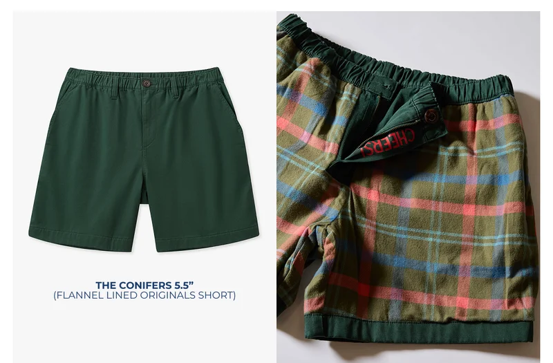 Flannel Lined Originals Short: The Confires 5.5"