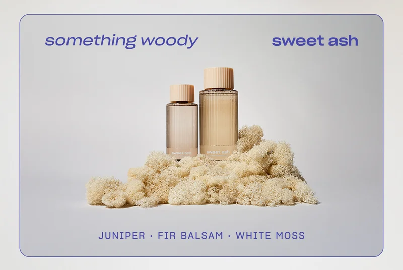 something woody sweet ash juniper • fir balsam • white moss