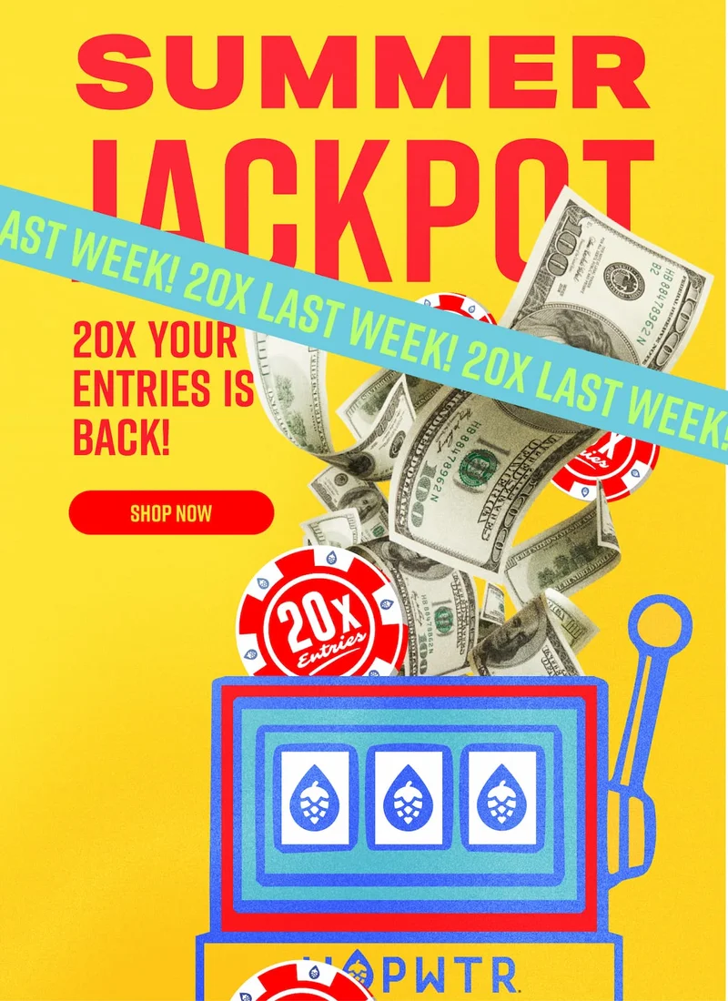 Live rent free for a year. one entry for every dollar spent. Enter for a chance to win. 20x entries this week only!