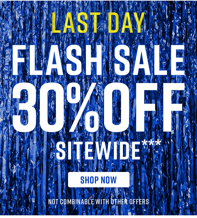 Last Day Flash Sale 30% Off Sitewide Shop Now
