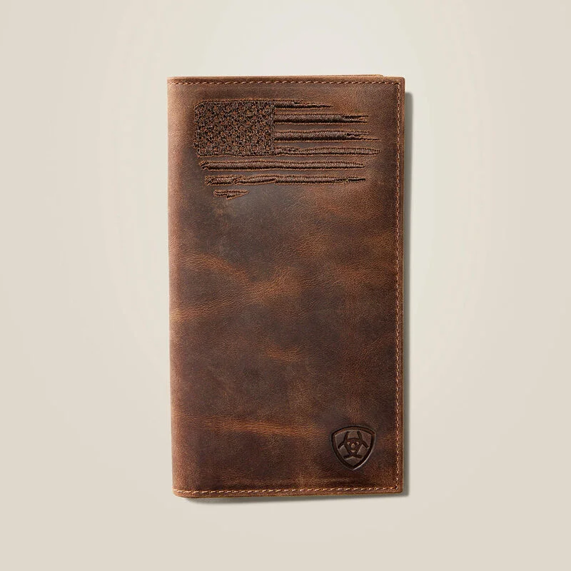 Rodeo Wallet Patriot Flag Embroidery