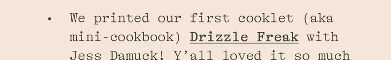 DRIZZLE FREAK
