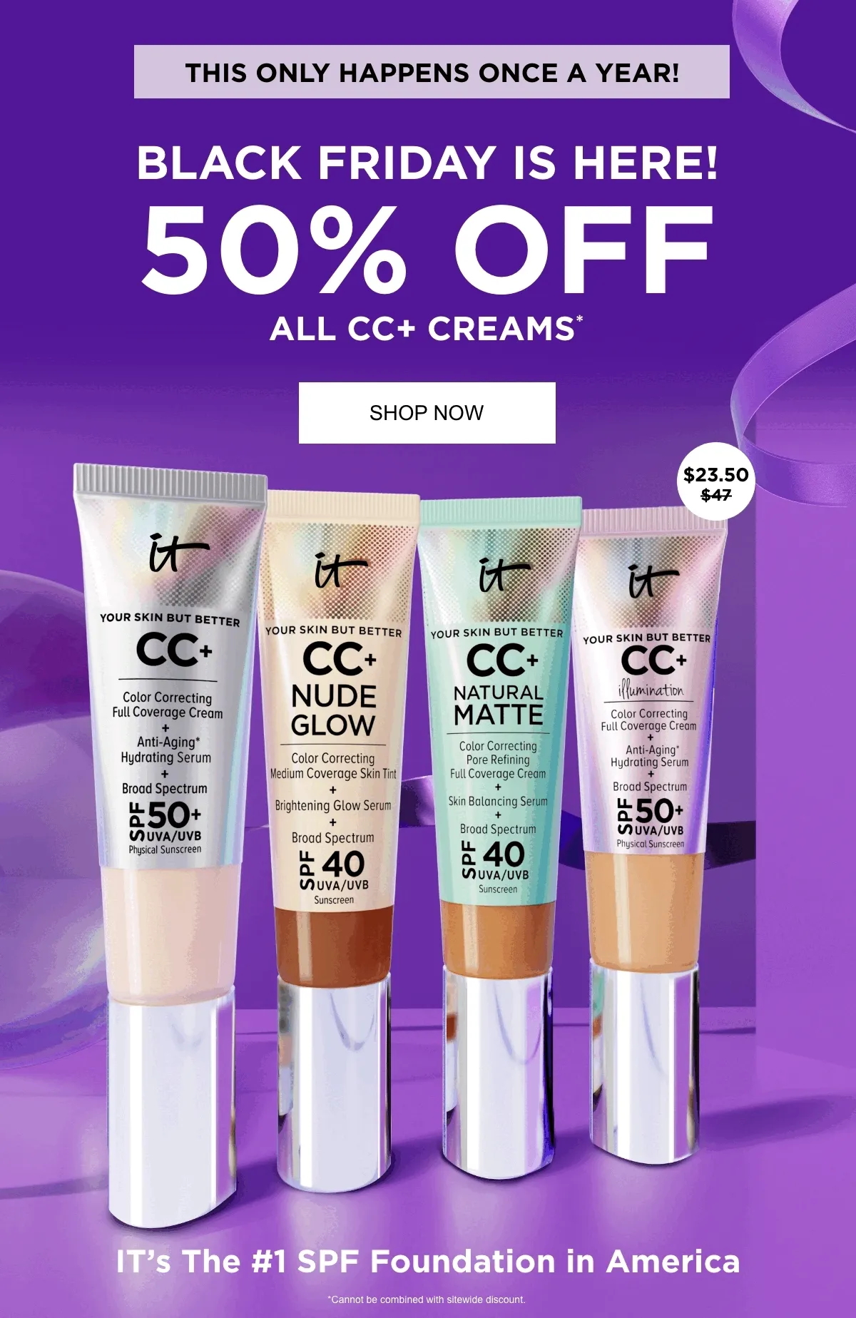 BLACK FRIDAY IS HERE 50% OFF