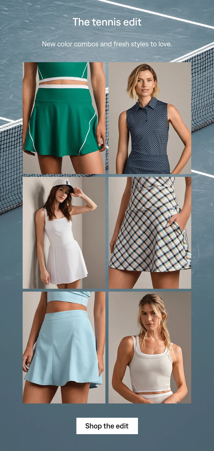 Shop the tennis edit