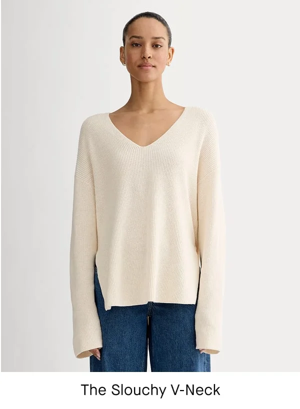 [Image]The Slouchy V-Neck in Everyday Cotton | Canvas