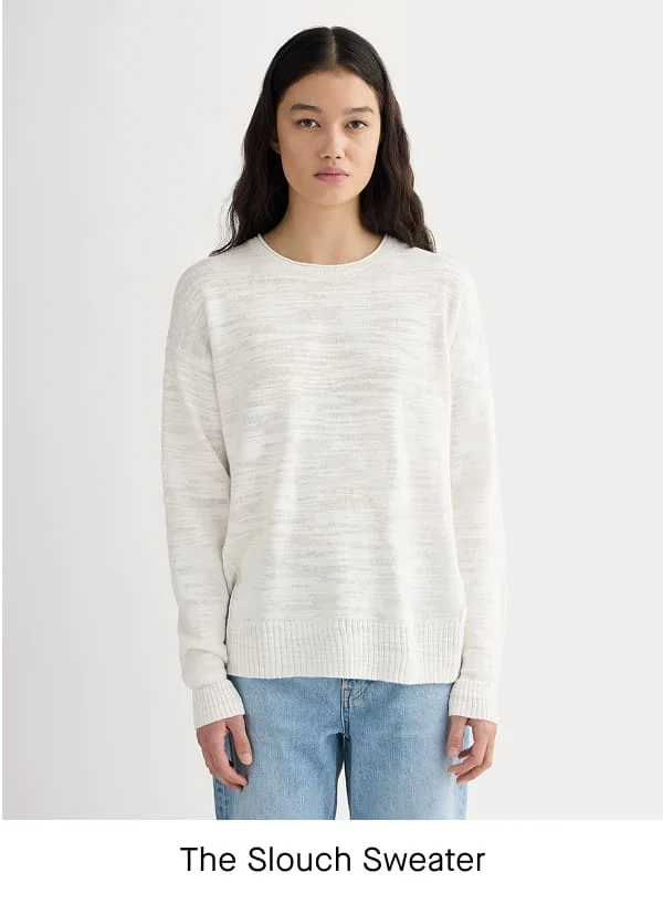 [Image]The Slouch Sweater in Cotton Linen | White