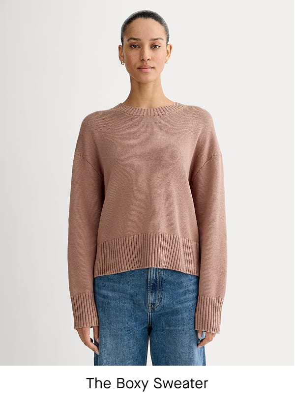 [Image]The Boxy Sweater in Everyday Cotton | Rose Dusk