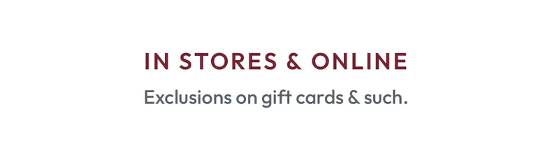 In Store and Online