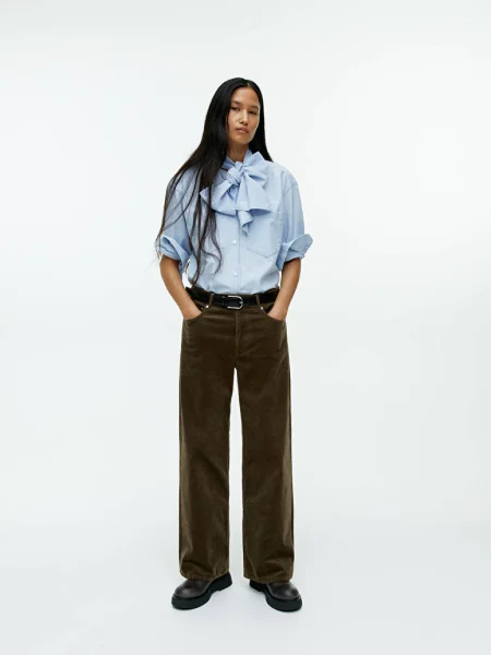 Wide Corduroy Trousers