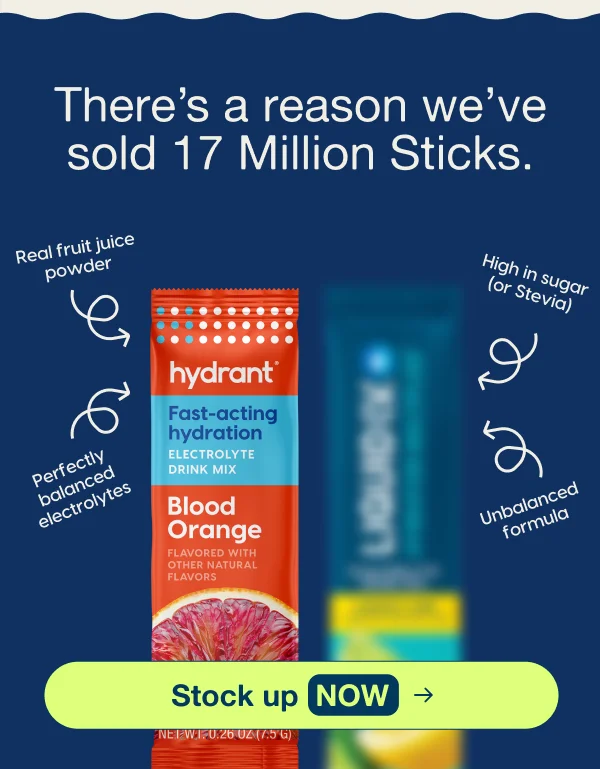 an image of a tube of blood orange with a blue background