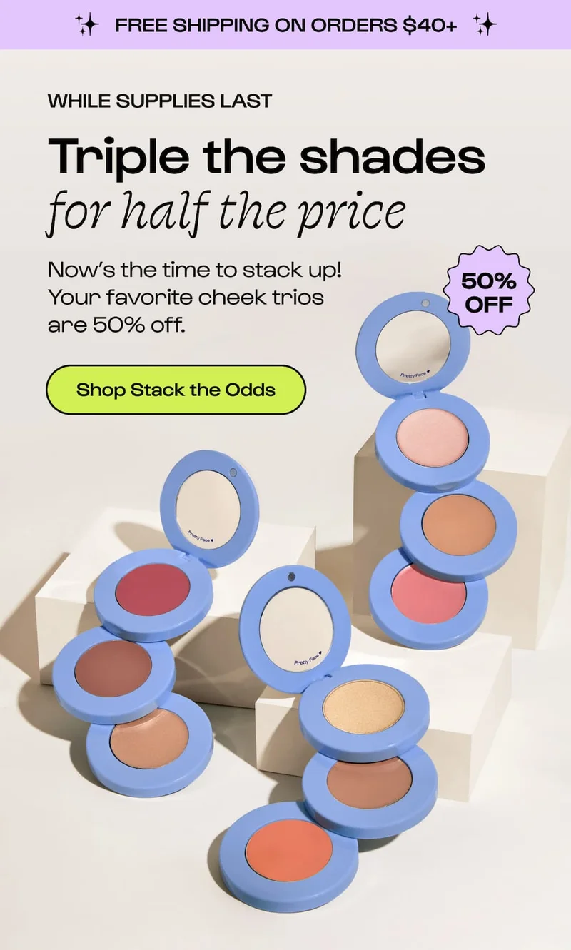 Half Price 50% off