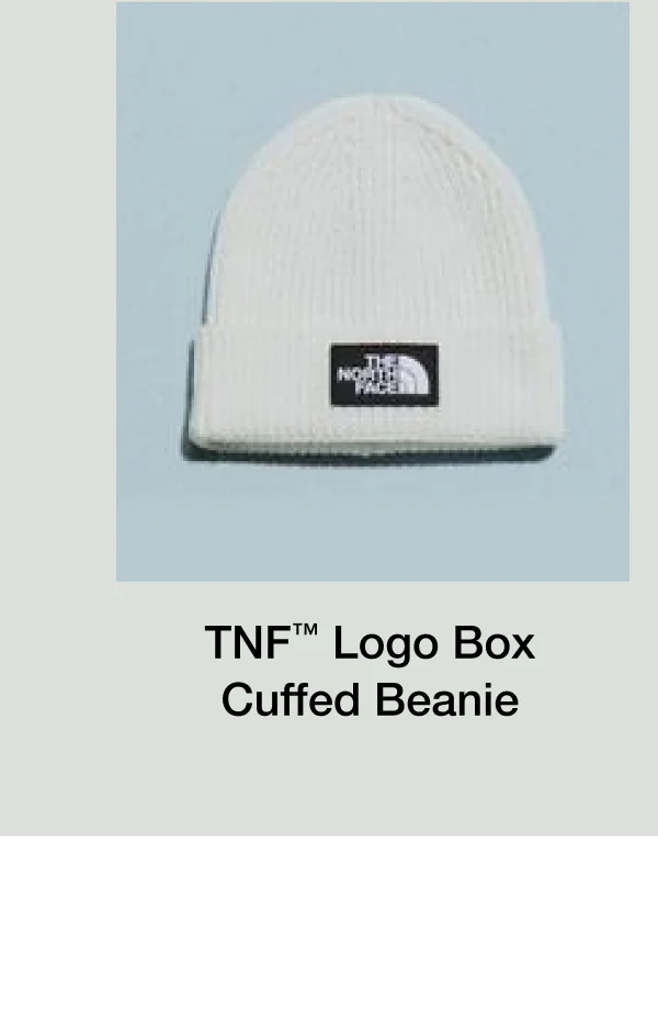 TNF Logo Box Cuffed Beanie