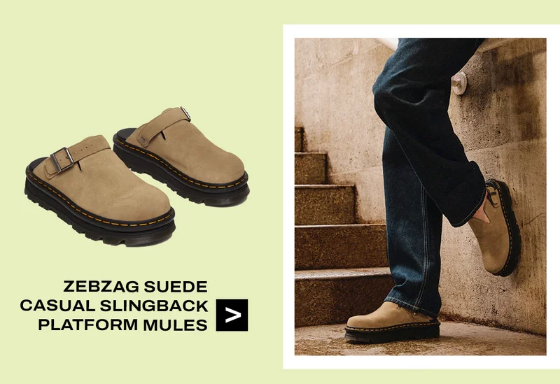 Zebzag Suede Casual Singback Platform Mules