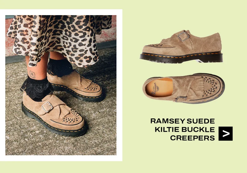 Ramsey Suede Kiltie Buckle Creepers