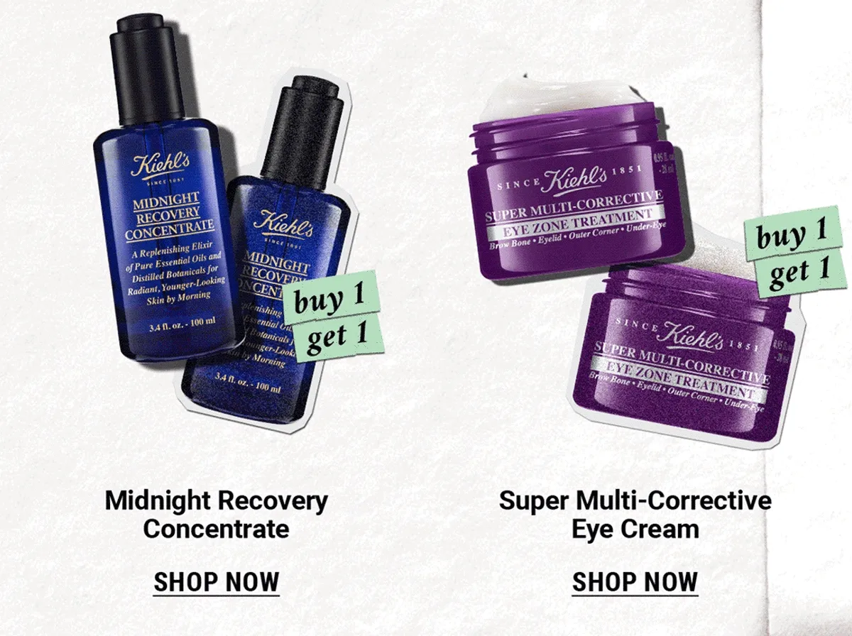 Midnight Recovery Concentrate and Super Multi-Corrective Eye Cream