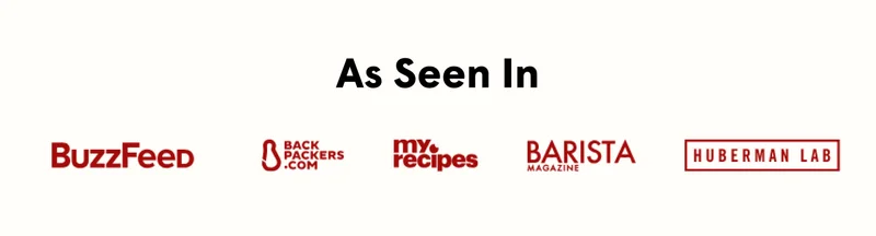 As Seen In BuzzFeed Back Packers.com myrecipes BARISTA HUBERMAN LAB