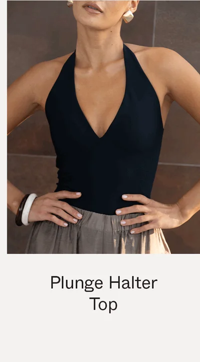 Plunge Halter Top