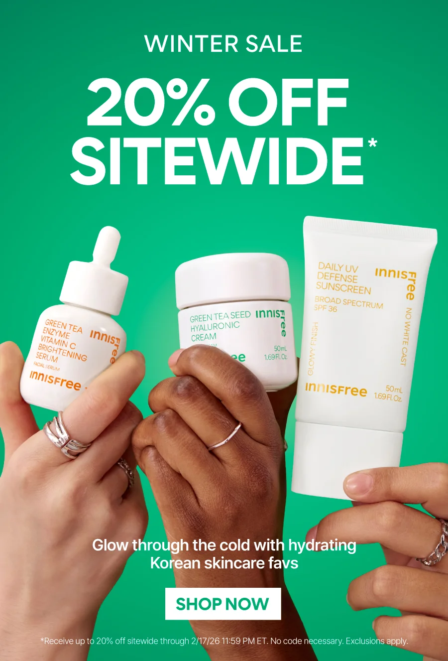WINTER SALE EVENT: 20% OFF SITEWIDE
