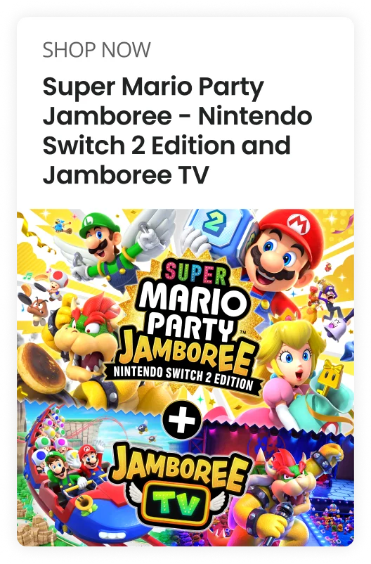 SHOP NOW | Super Mario Party Jamboree - Nintendo Switch 2 Edition and Jamboree TV