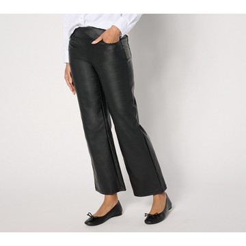 Belle by Kim Gravel Rebellious Coated Twill Wide Leg Pant