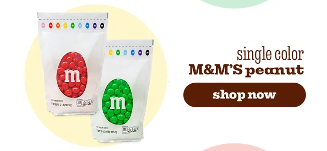 SINGLE COLOR M&M'S PEANUT