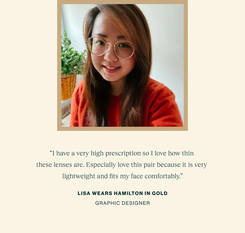 Lisa wears Hamilton in Gold